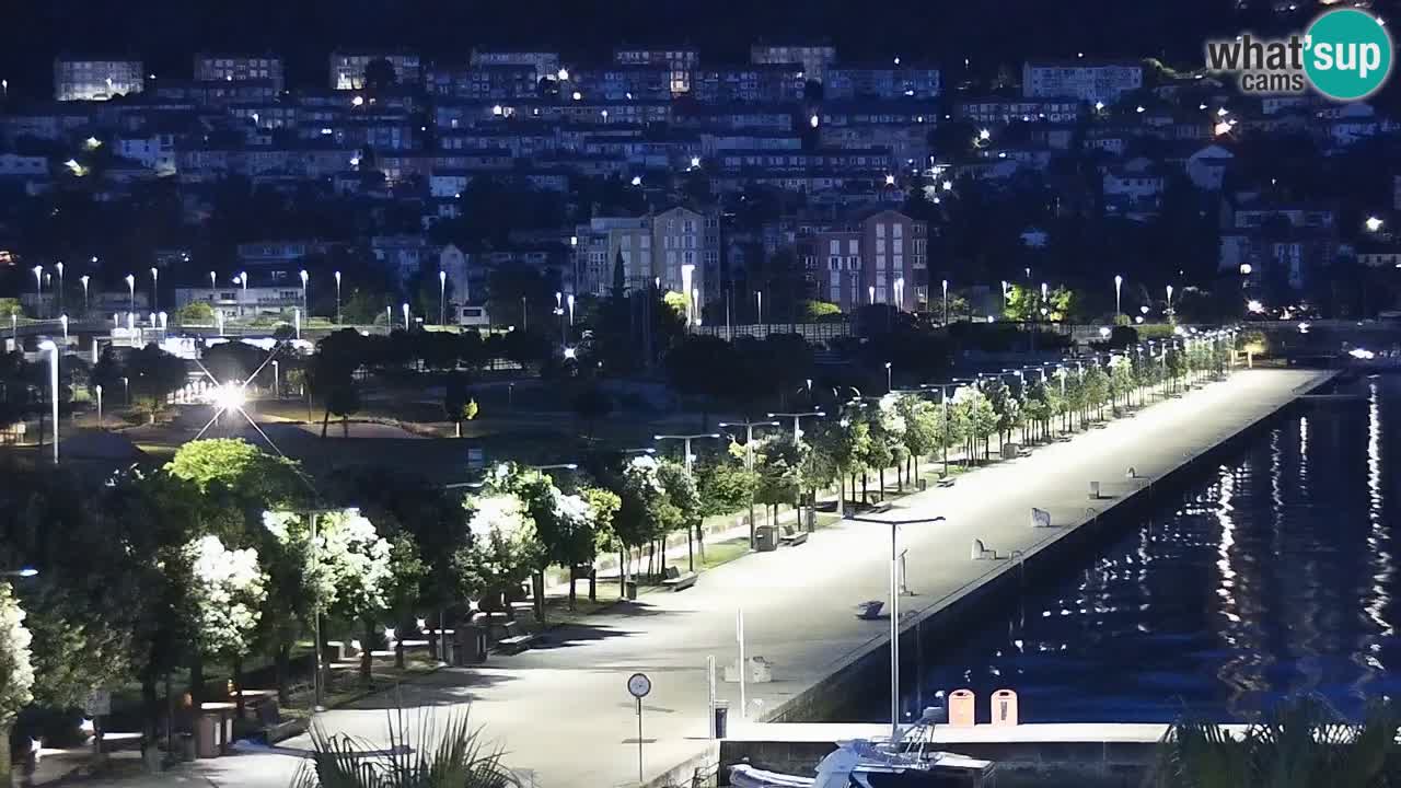 Webcam Koper – Panorama de la marina et de la promenade depuis le Grand Hotel Koper
