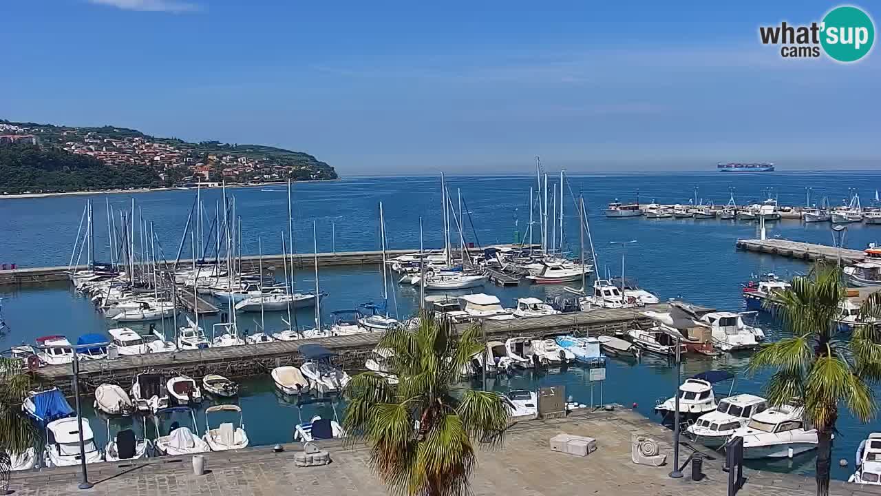 Webcam Capodistria – marina e lungo mare dall’Hotel Grand Koper