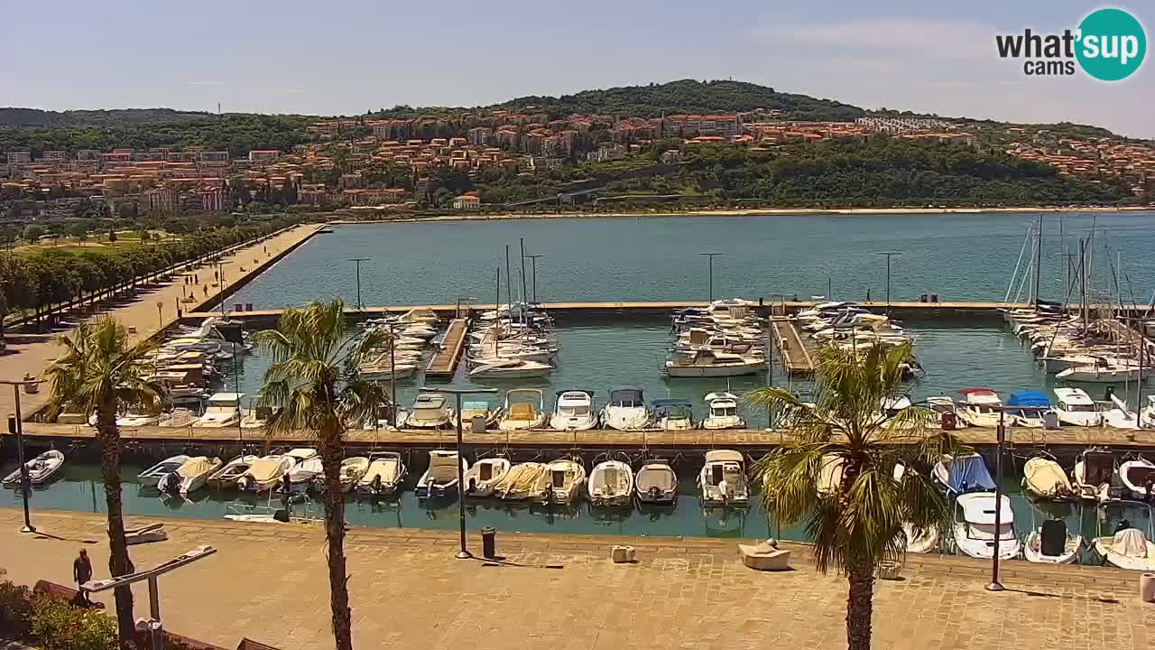 Web kamera Koper – marina i promenada – hotel Grand Koper
