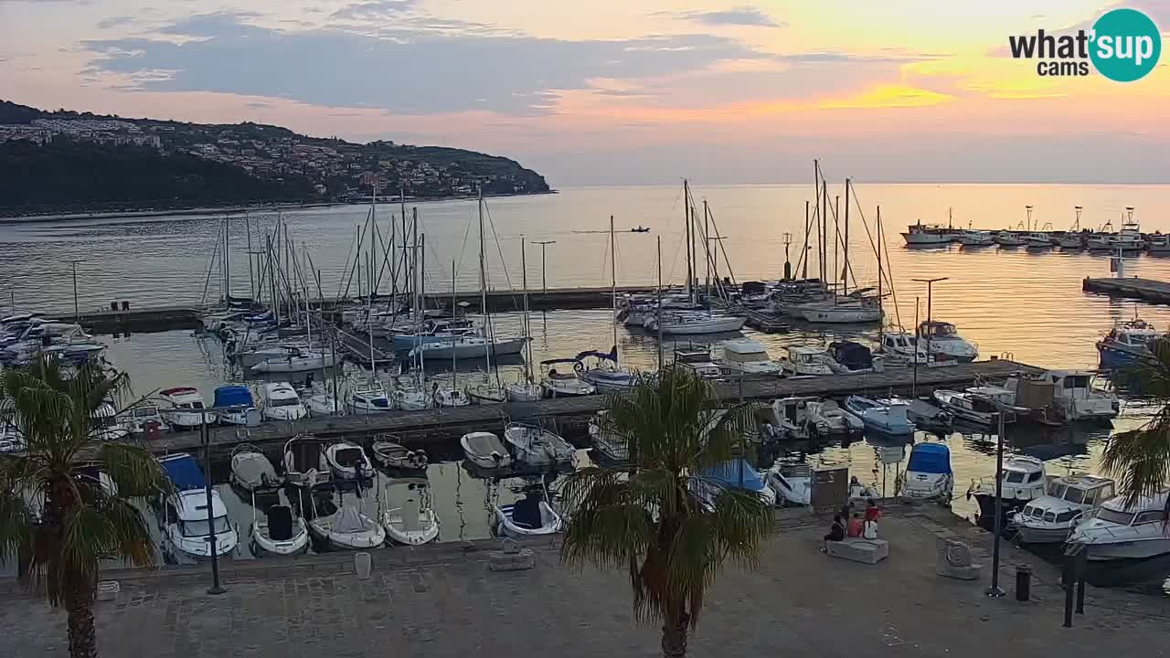 Web kamera Koper – marina i promenada – hotel Grand Koper