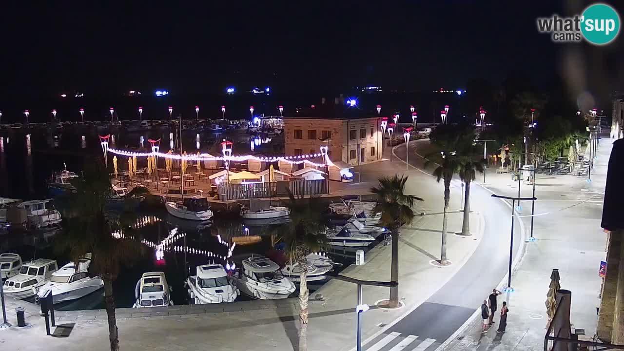 Webcam Koper – Panorama of the marina and promenade from the Grand Hotel Koper