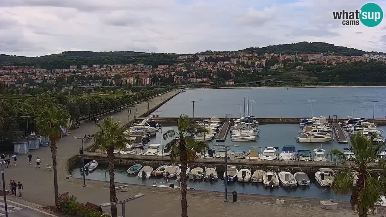 Luka Kopar uživo web kamera – Turistički terminal i teretna luka – Slovenija