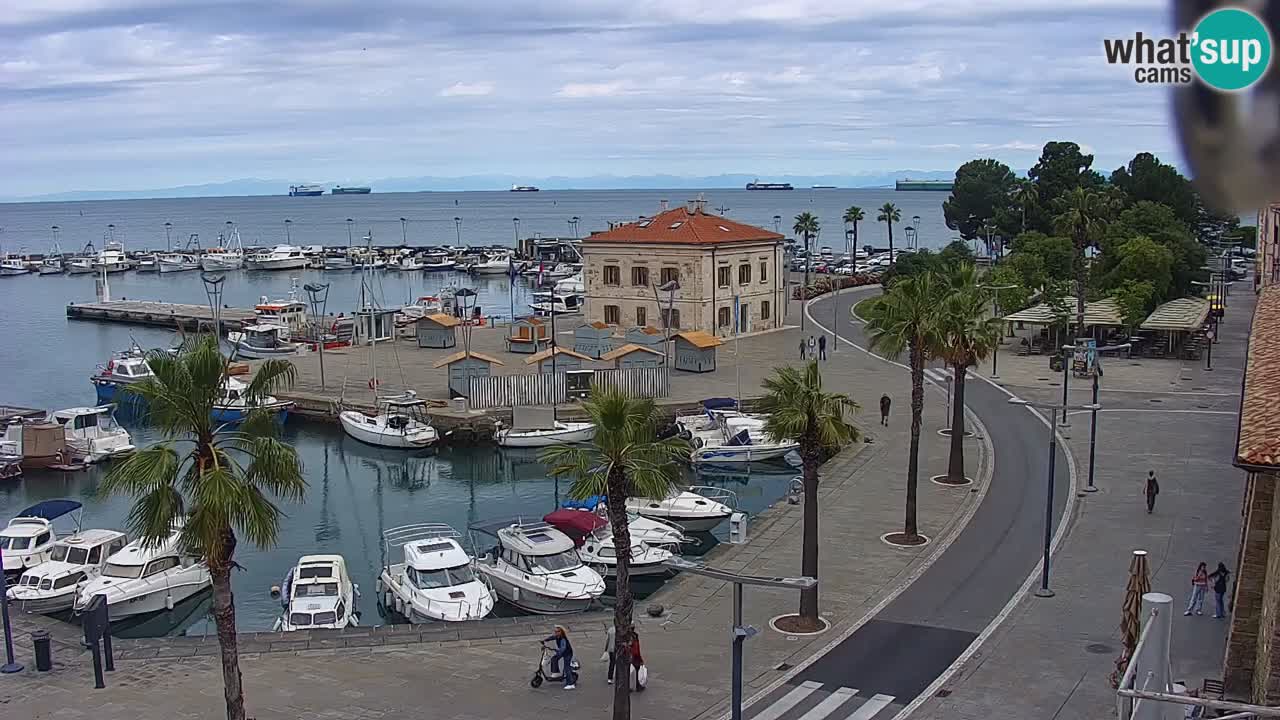 Web kamera Koper – marina i promenada – hotel Grand Koper