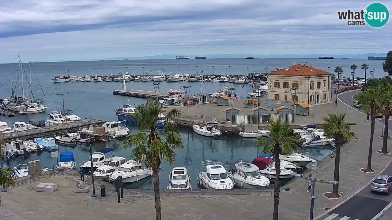 Webcam Capodistria – marina e lungo mare dall’Hotel Grand Koper