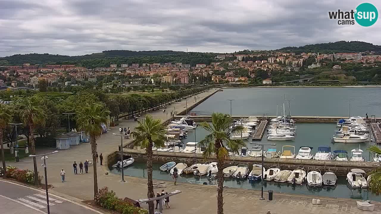 Web kamera Koper – marina i promenada – hotel Grand Koper