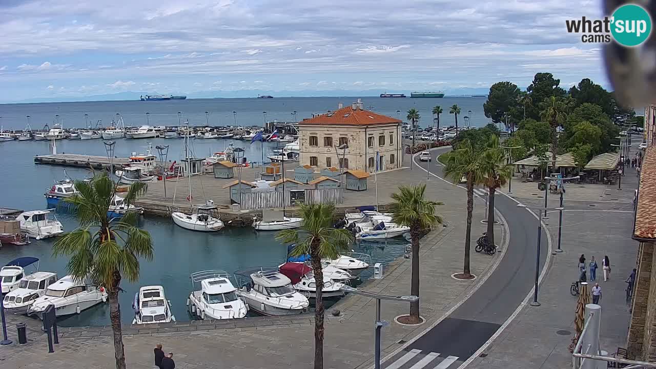 Webcam Capodistria – marina e lungo mare dall’Hotel Grand Koper