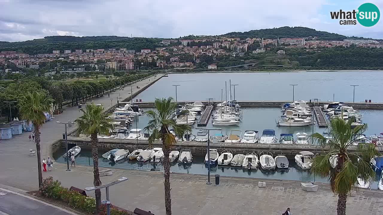 Web kamera Koper – marina i promenada – hotel Grand Koper