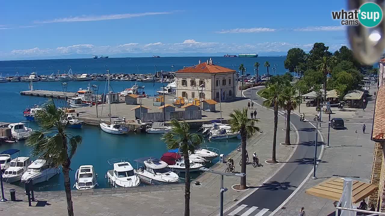Web kamera Koper – marina i promenada – hotel Grand Koper