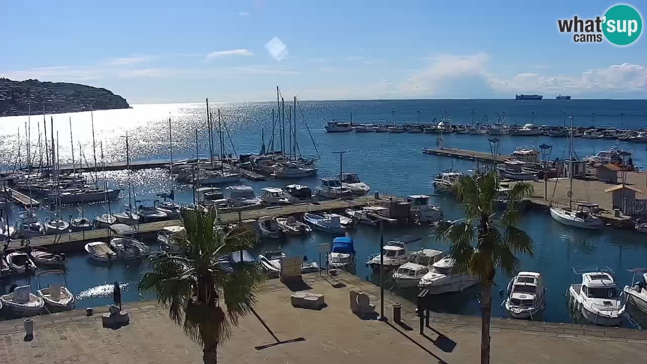 Webcam Capodistria – marina e lungo mare dall’Hotel Grand Koper