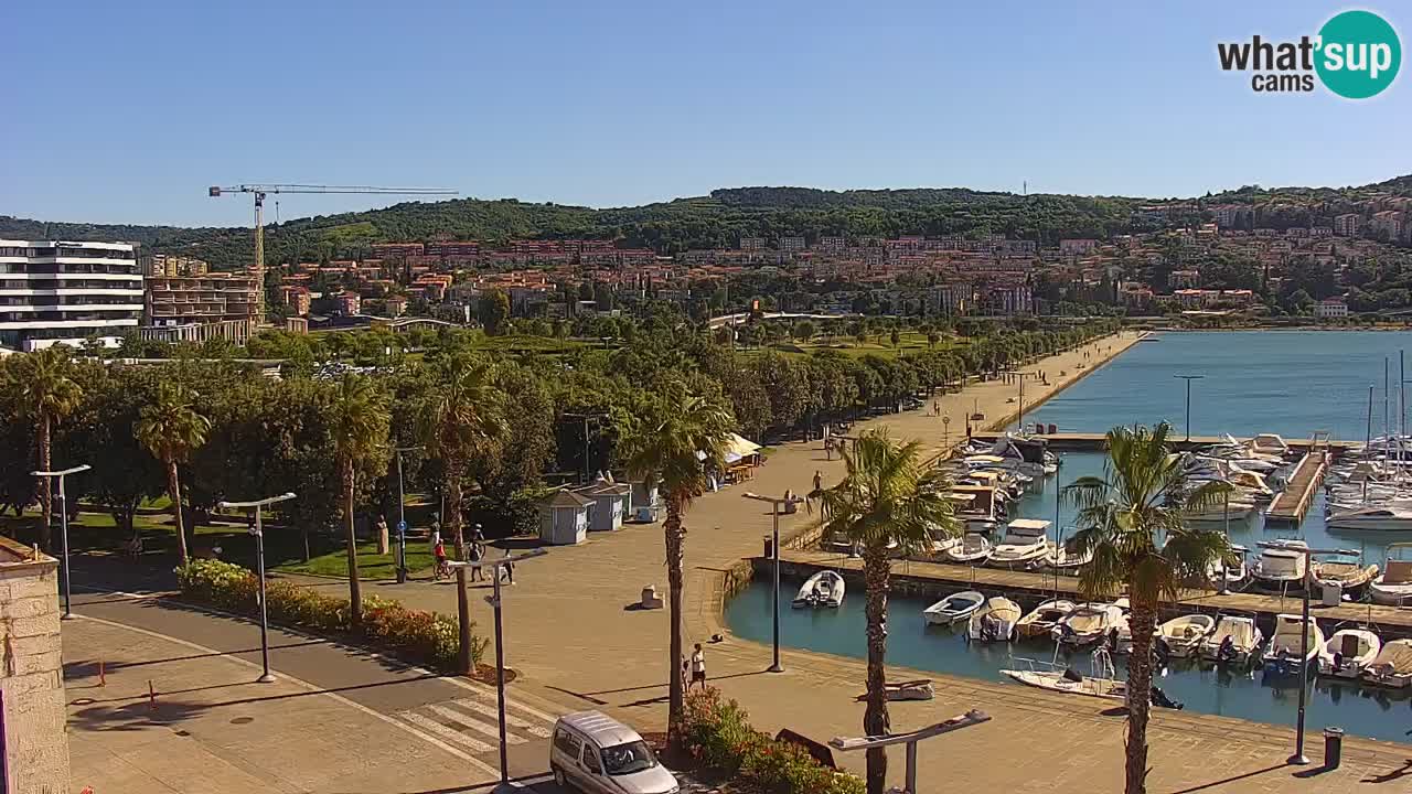 Webcam Capodistria – marina e lungo mare dall’Hotel Grand Koper