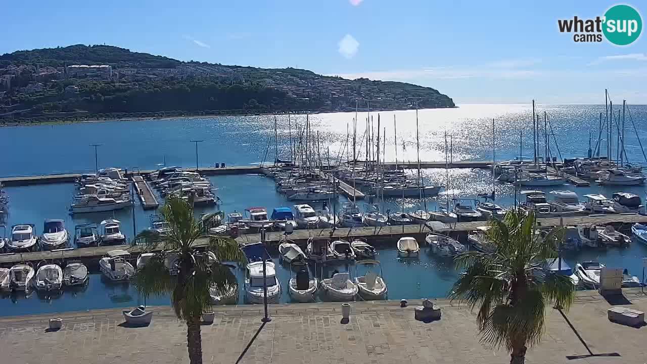 Webcam Capodistria – marina e lungo mare dall’Hotel Grand Koper