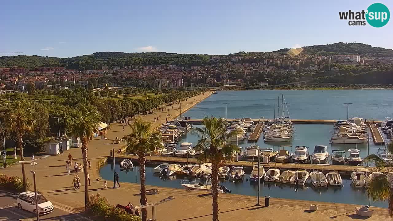 Web kamera Koper – marina i promenada – hotel Grand Koper
