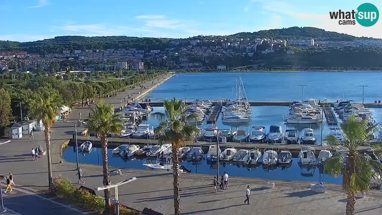Web kamera Koper – marina i promenada – hotel Grand Koper
