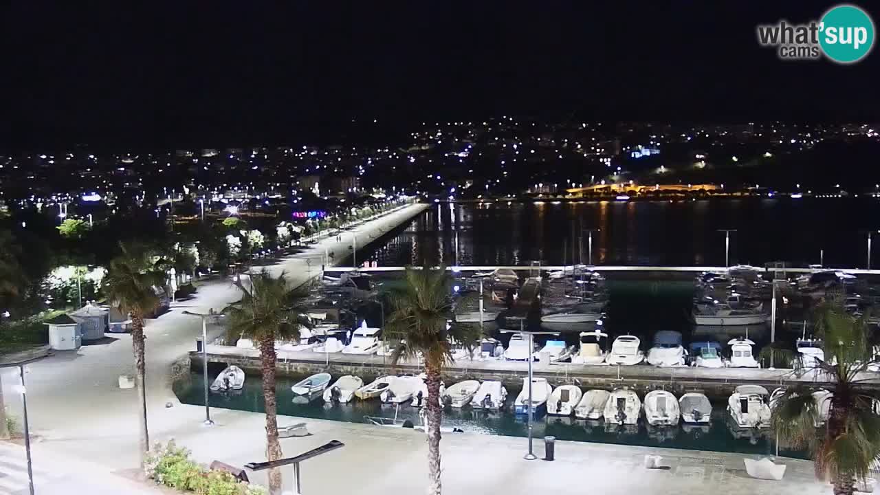 Webcam Koper – Panorama of the marina and promenade from the Grand Hotel Koper
