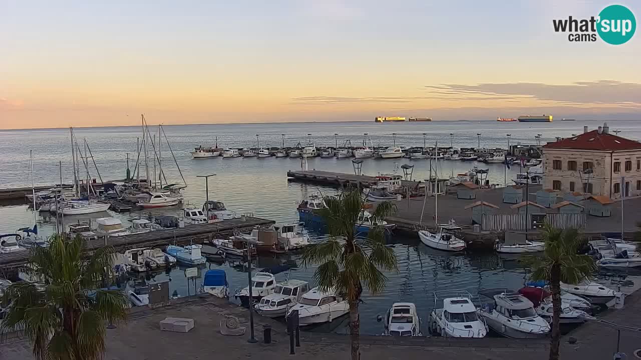 Webcam Capodistria – marina e lungo mare dall’Hotel Grand Koper