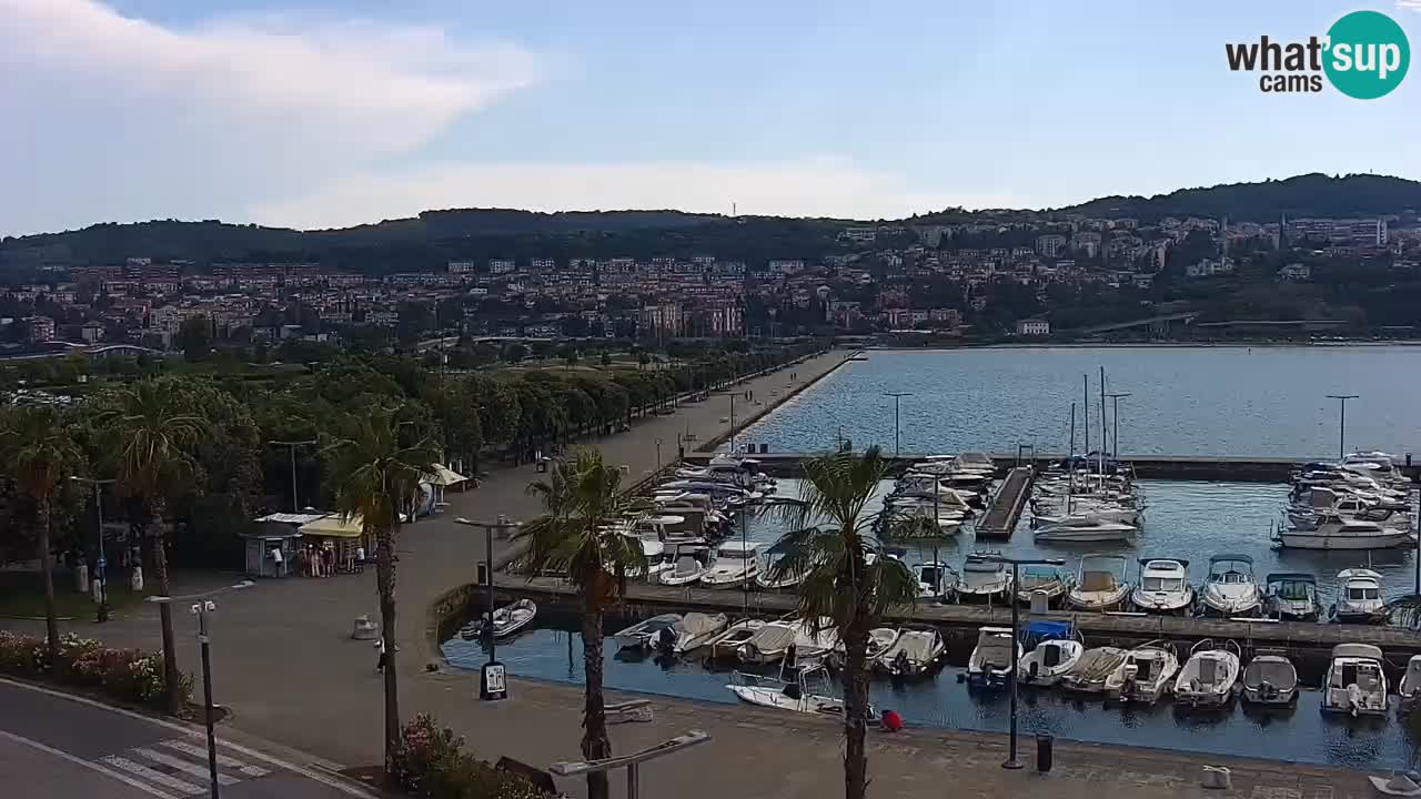 Webcam Capodistria – marina e lungo mare dall’Hotel Grand Koper