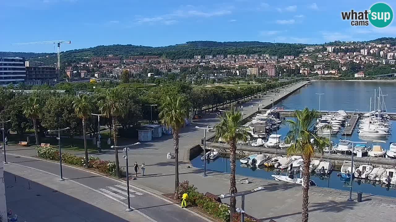 Webcam Capodistria – marina e lungo mare dall’Hotel Grand Koper