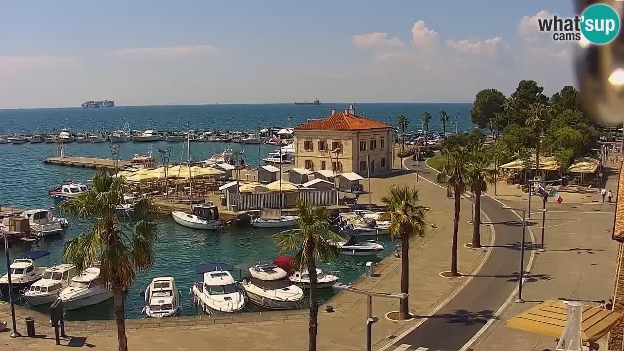 Webcam Capodistria – marina e lungo mare dall’Hotel Grand Koper