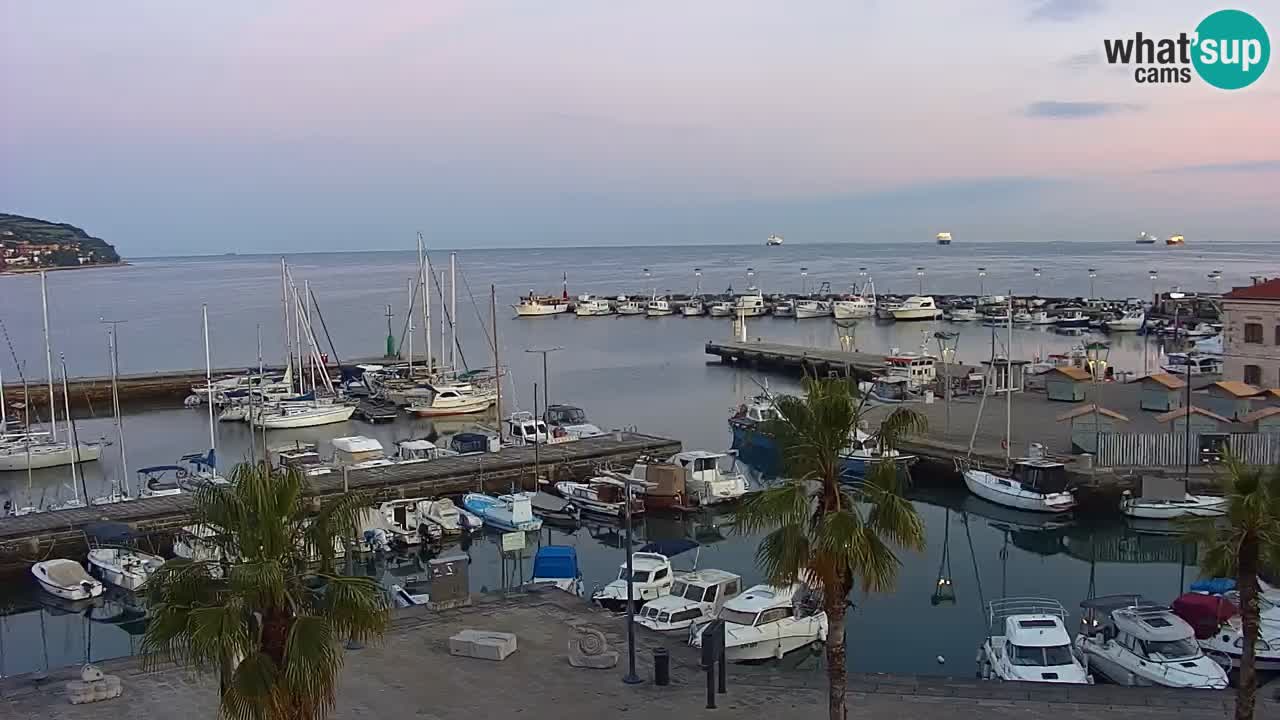 Spletna kamera Luka Koper v živo – Potniški terminal in tovorno pristanišče – Slovenija