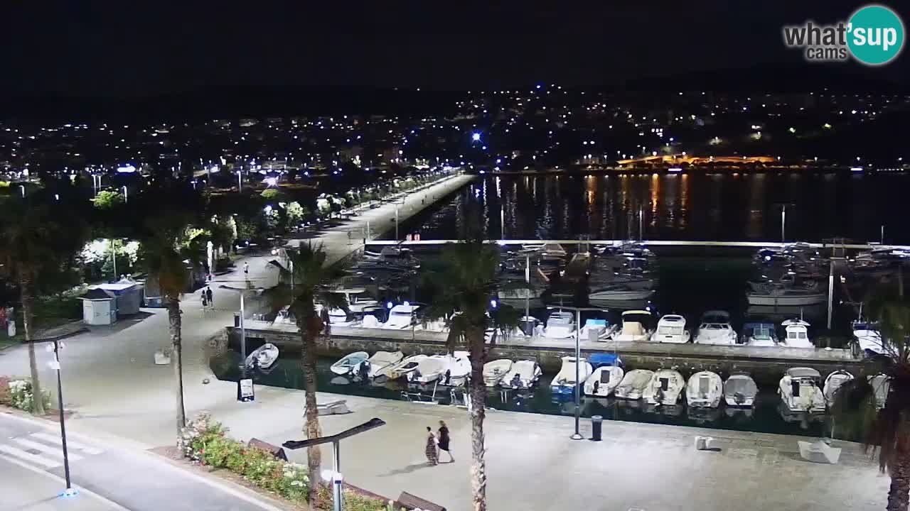 Webcam Koper – Panorama of the marina and promenade from the Grand Hotel Koper