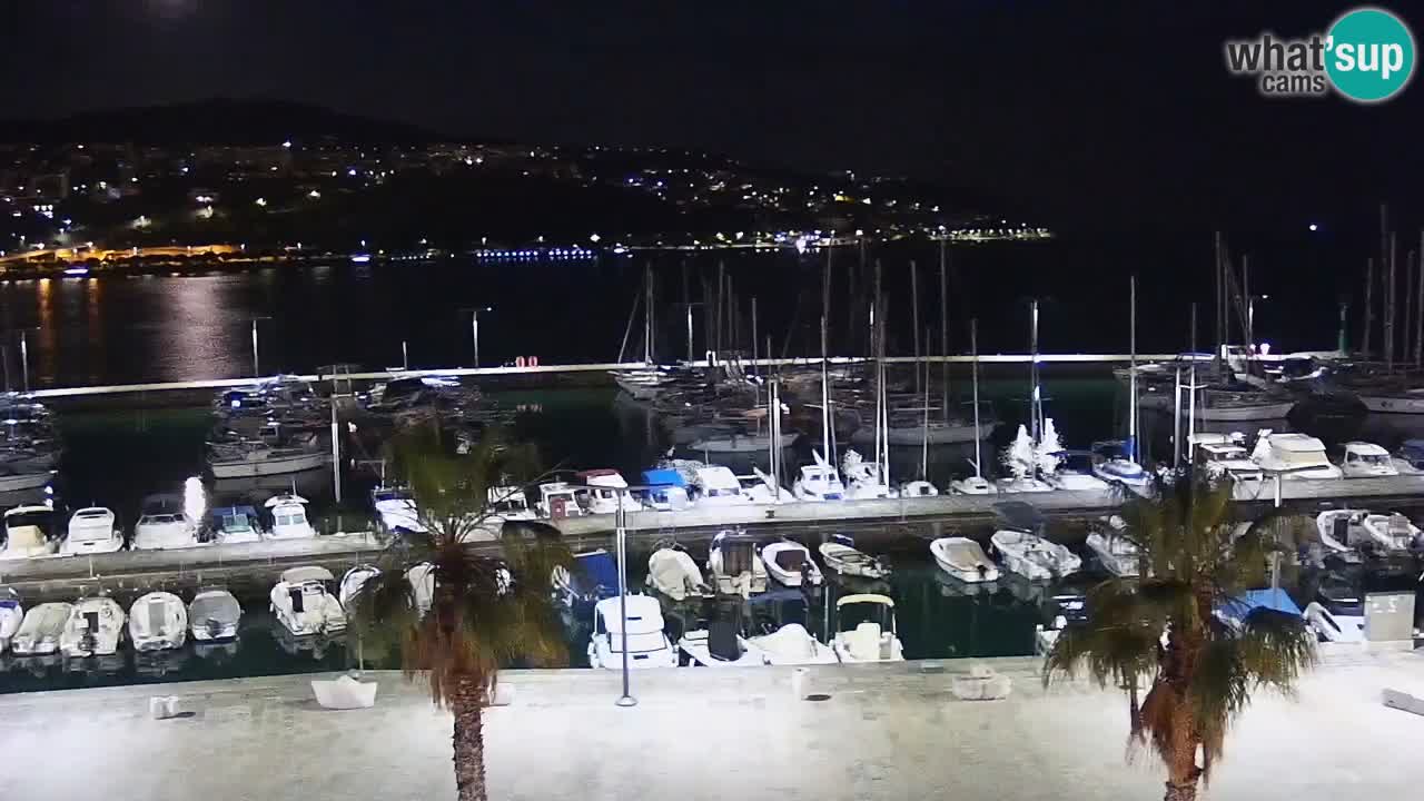 Webcam Koper – Panorama de la marina et de la promenade depuis le Grand Hotel Koper