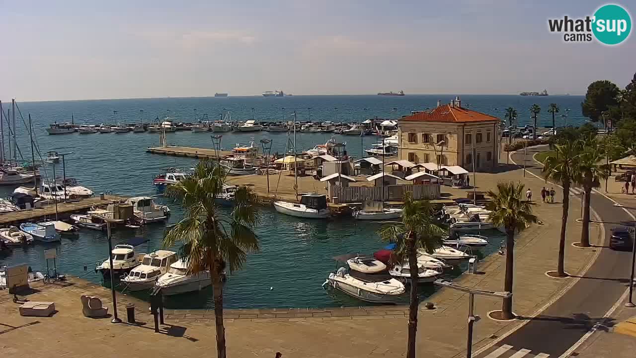 Webcam Capodistria – marina e lungo mare dall’Hotel Grand Koper