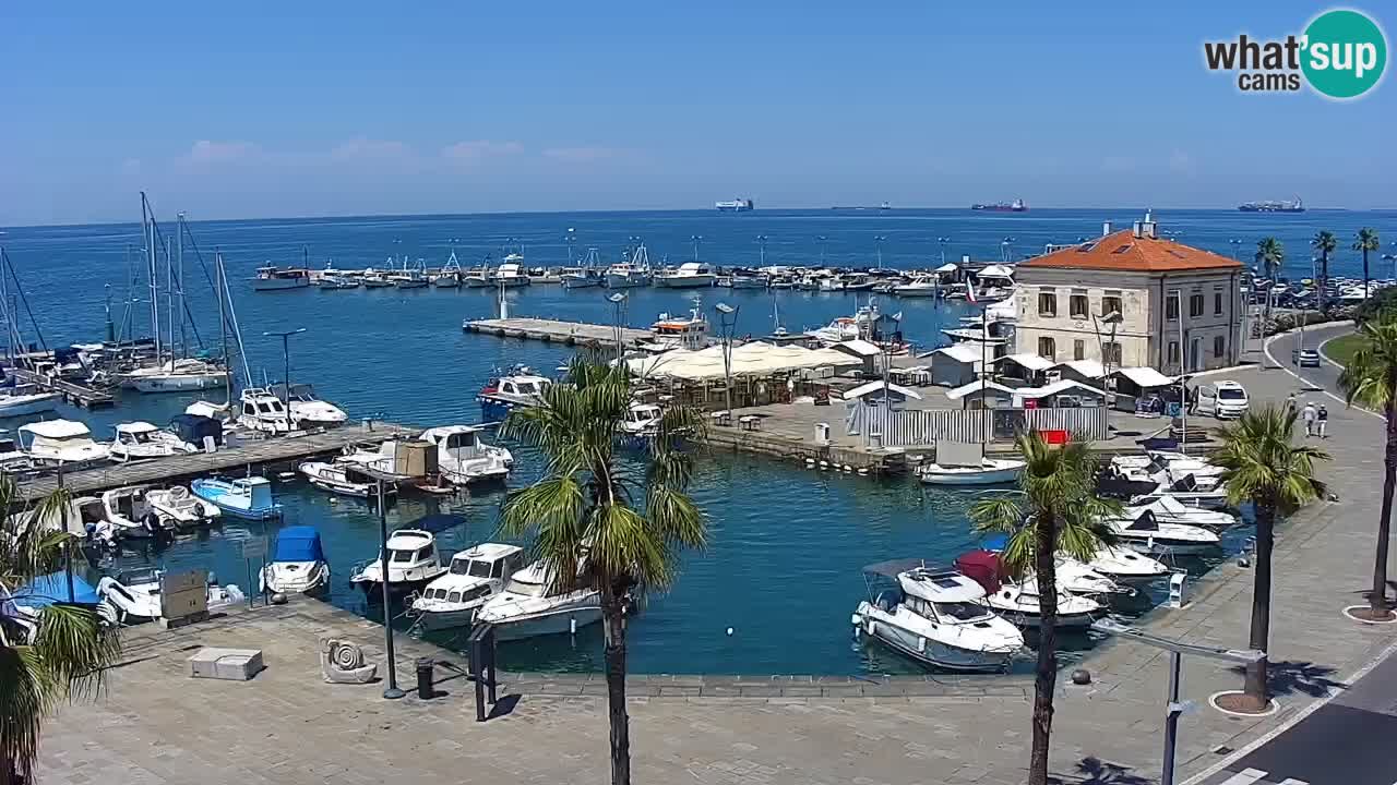 Web kamera Koper – marina i promenada – hotel Grand Koper