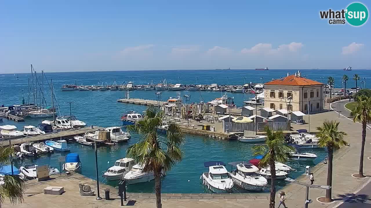 Webcam Capodistria – marina e lungo mare dall’Hotel Grand Koper
