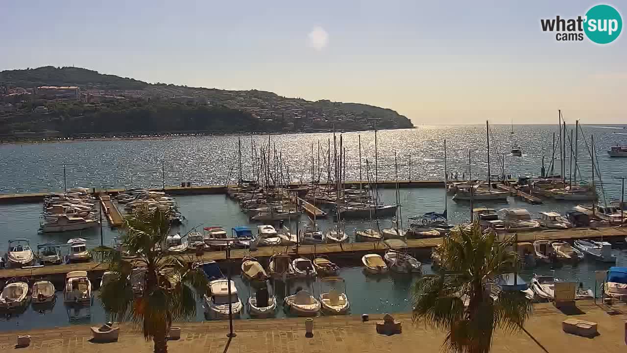 Webcam Capodistria – marina e lungo mare dall’Hotel Grand Koper
