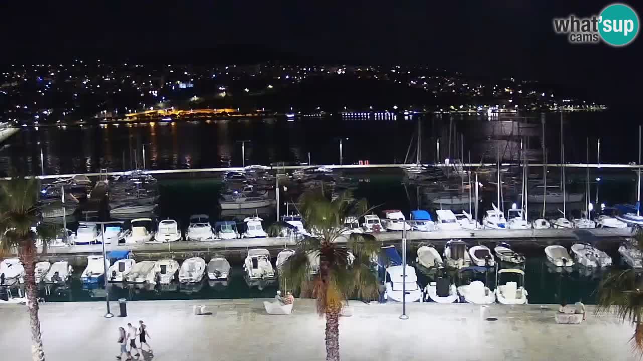 Camera en vivo Koper – puerto deportivo y paseo marítimo desde el Hotel Grand Koper