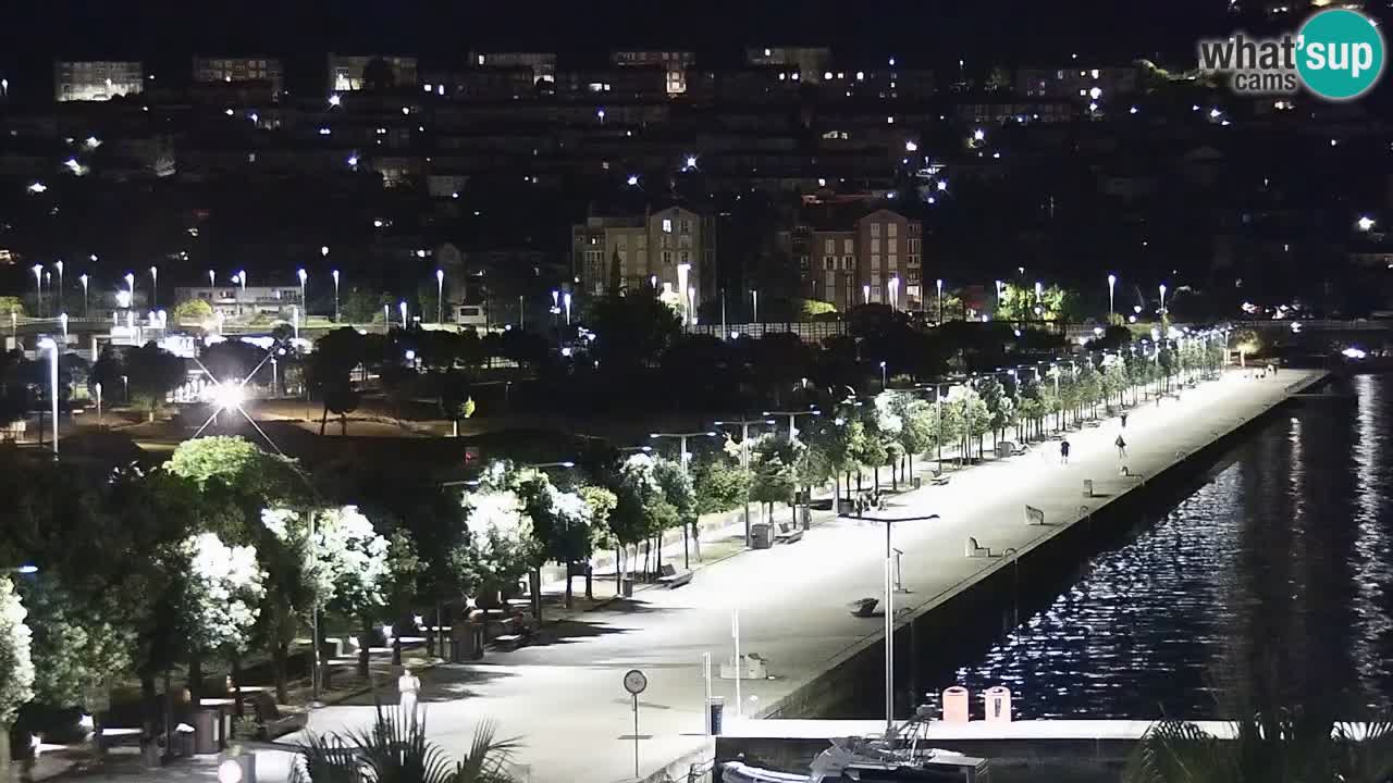 Webcam Koper – Panorama of the marina and promenade from the Grand Hotel Koper