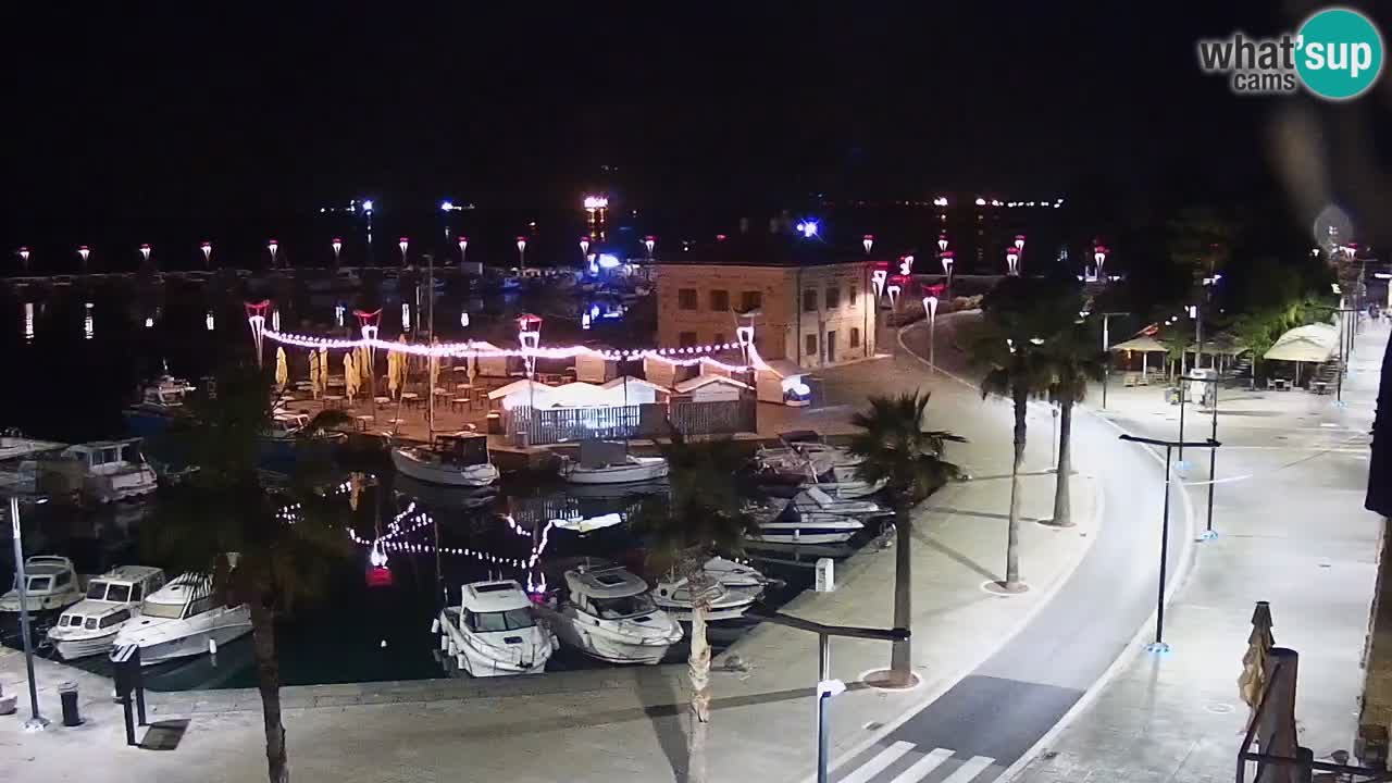 Webcam Koper – Panorama of the marina and promenade from the Grand Hotel Koper