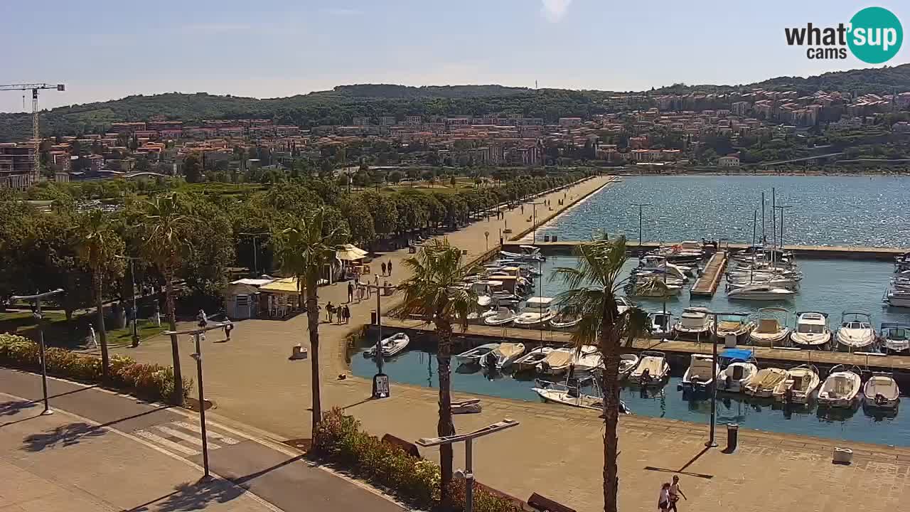 Web kamera Koper – marina i promenada – hotel Grand Koper