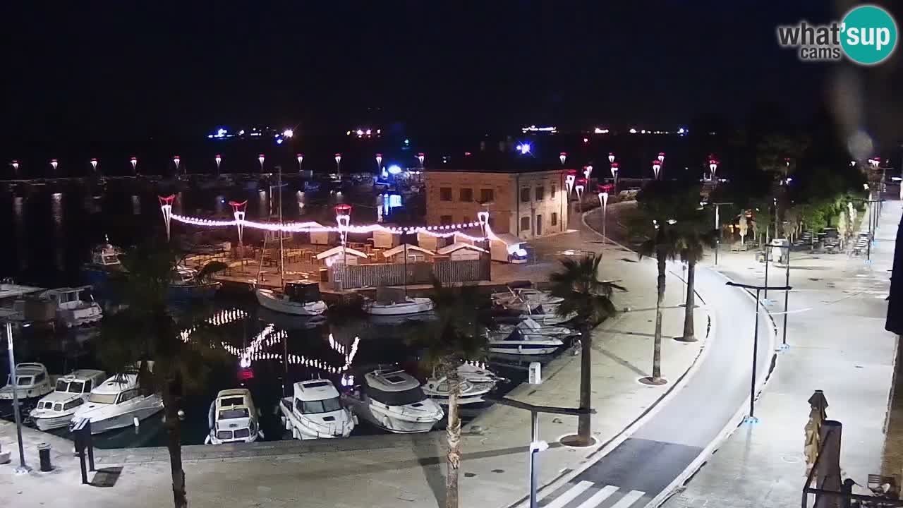 Webcam Koper – Panorama of the marina and promenade from the Grand Hotel Koper