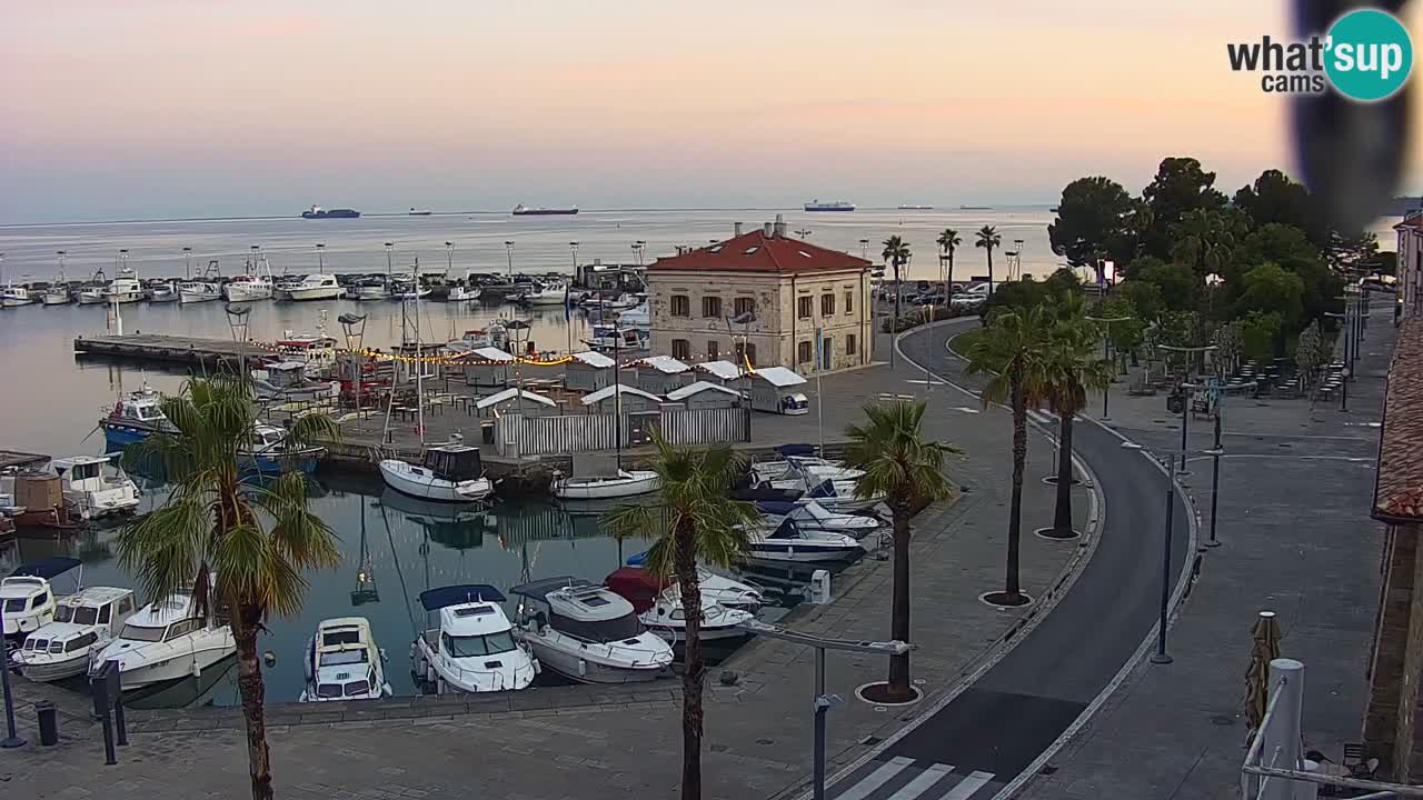 Webcam Capodistria – marina e lungo mare dall’Hotel Grand Koper