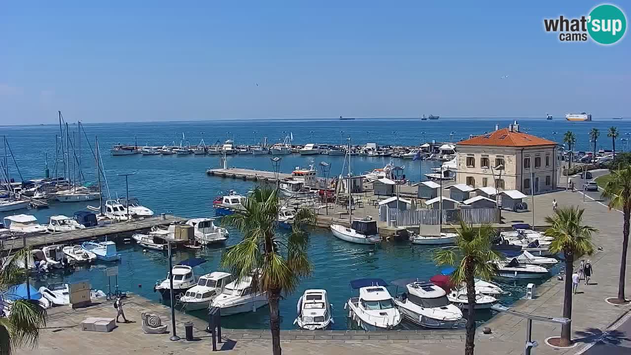 Web kamera Koper – marina i promenada – hotel Grand Koper
