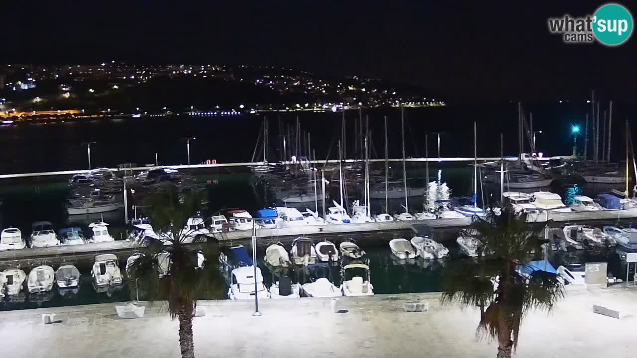 Webcam Capodistria – marina e lungo mare dall’Hotel Grand Koper