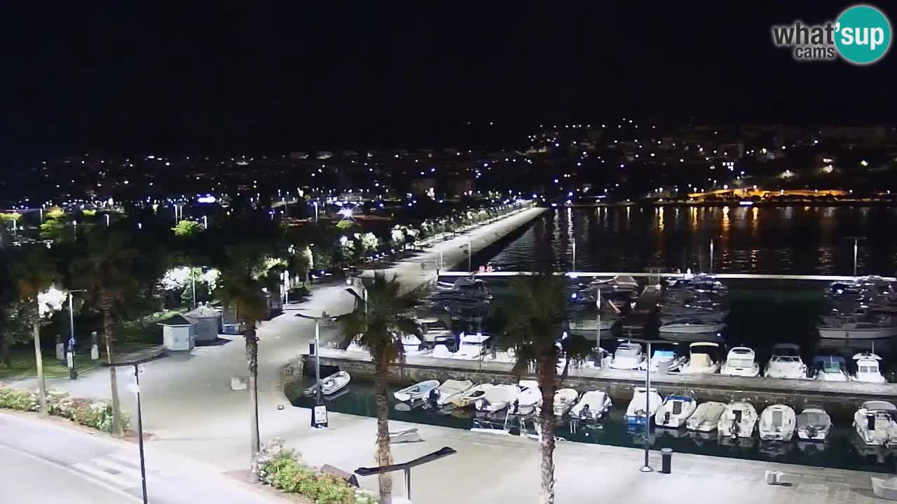 Webcam Koper – Panorama de la marina et de la promenade depuis le Grand Hotel Koper