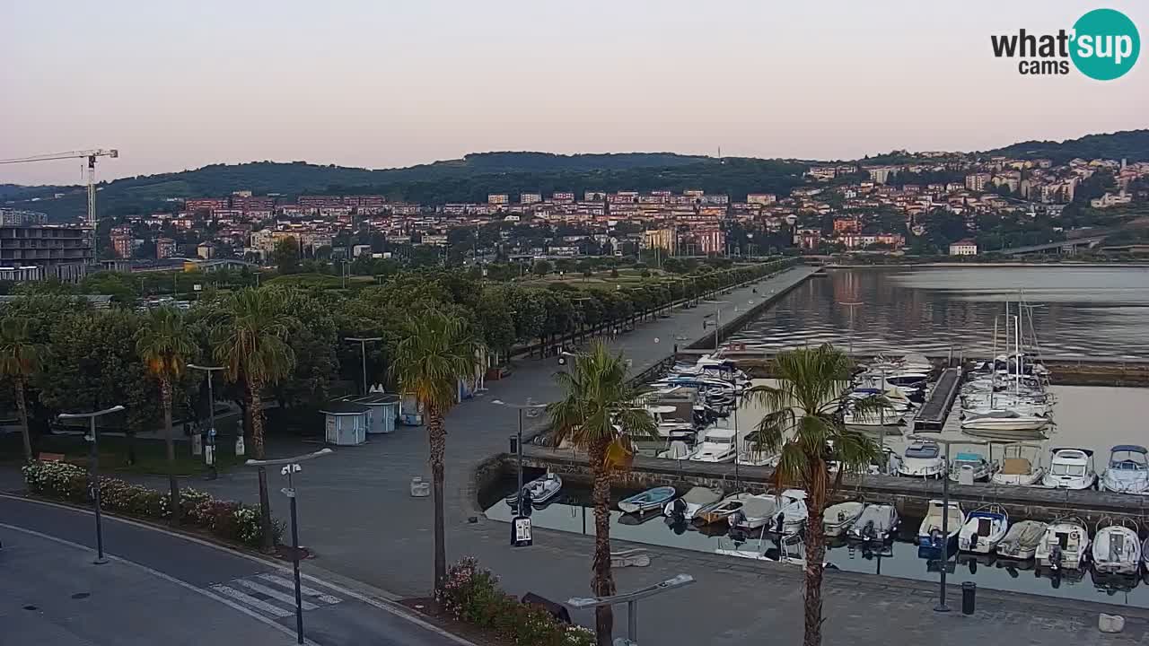 Webcam Capodistria – marina e lungo mare dall’Hotel Grand Koper