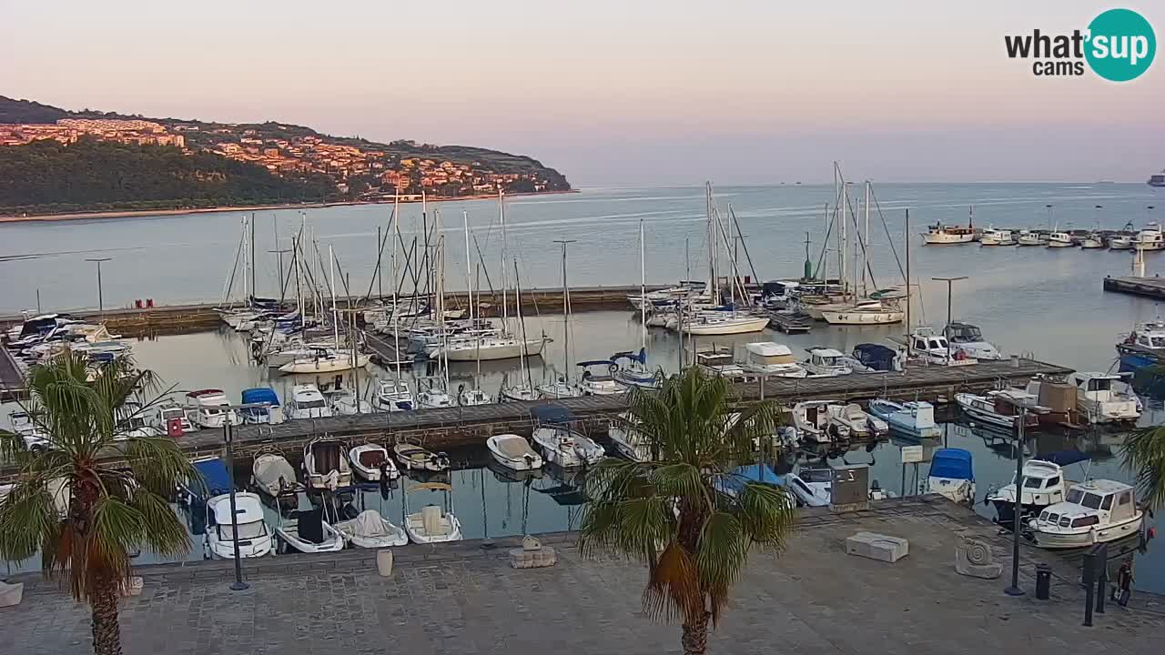 Web kamera Koper – marina i promenada – hotel Grand Koper