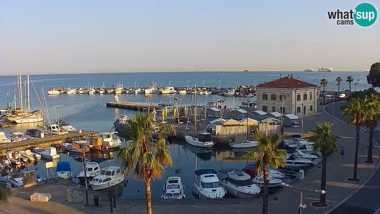 Webcam Capodistria – marina e lungo mare dall’Hotel Grand Koper