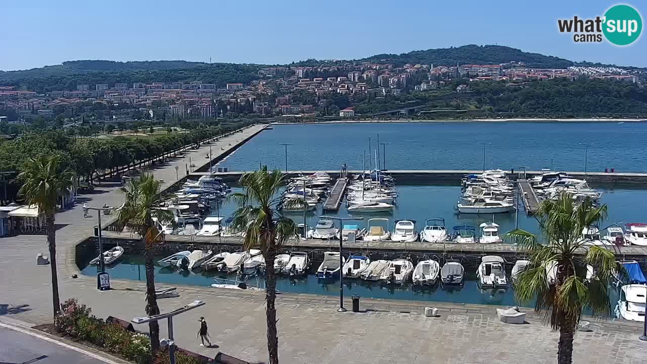 Web kamera Koper – marina i promenada – hotel Grand Koper