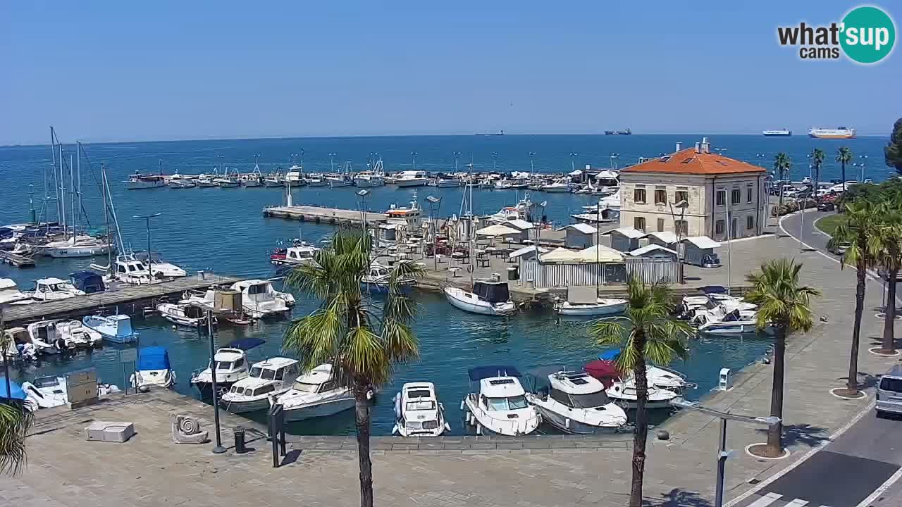 Webcam Capodistria – marina e lungo mare dall’Hotel Grand Koper