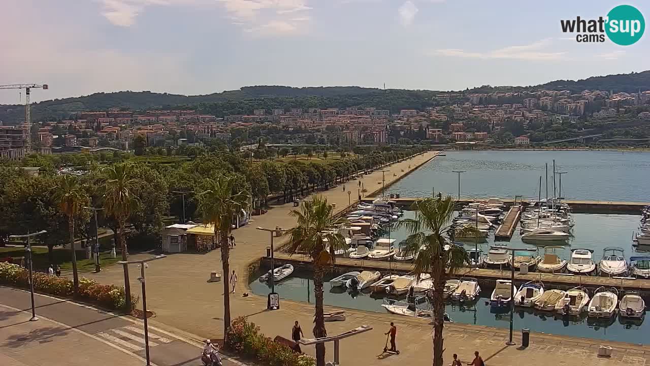 Web kamera Koper – marina i promenada – hotel Grand Koper