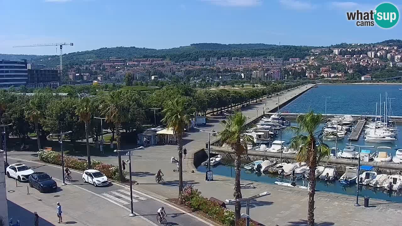 Webcam Capodistria – marina e lungo mare dall’Hotel Grand Koper