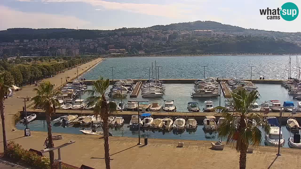 Web kamera Koper – marina i promenada – hotel Grand Koper