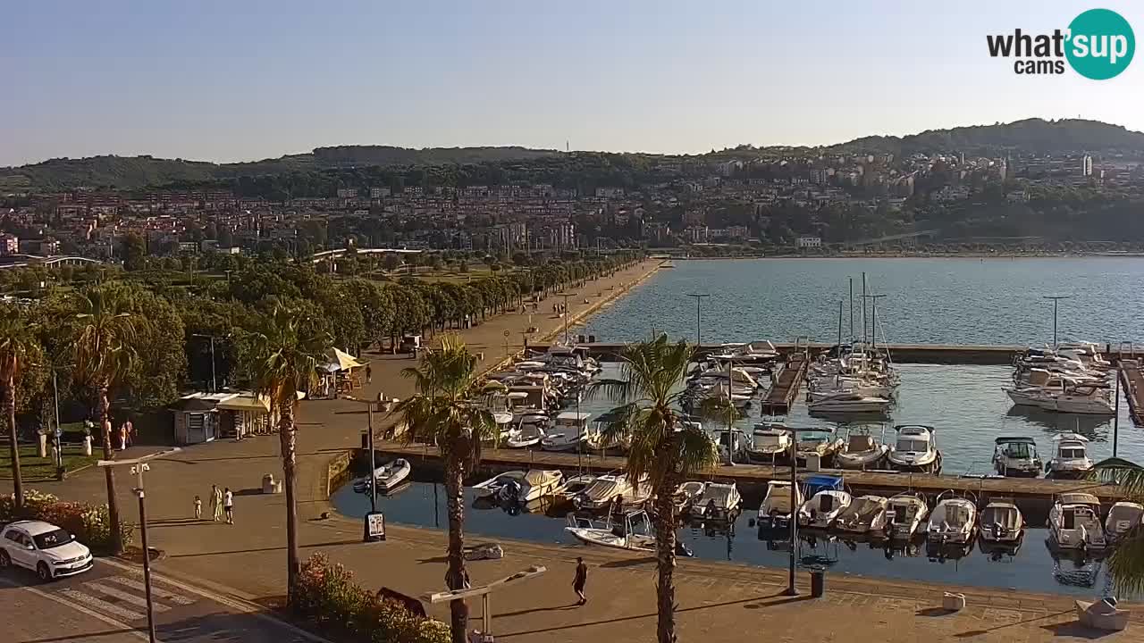 Webcam Capodistria – marina e lungo mare dall’Hotel Grand Koper