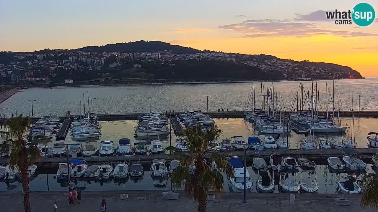 Webcam Capodistria – marina e lungo mare dall’Hotel Grand Koper