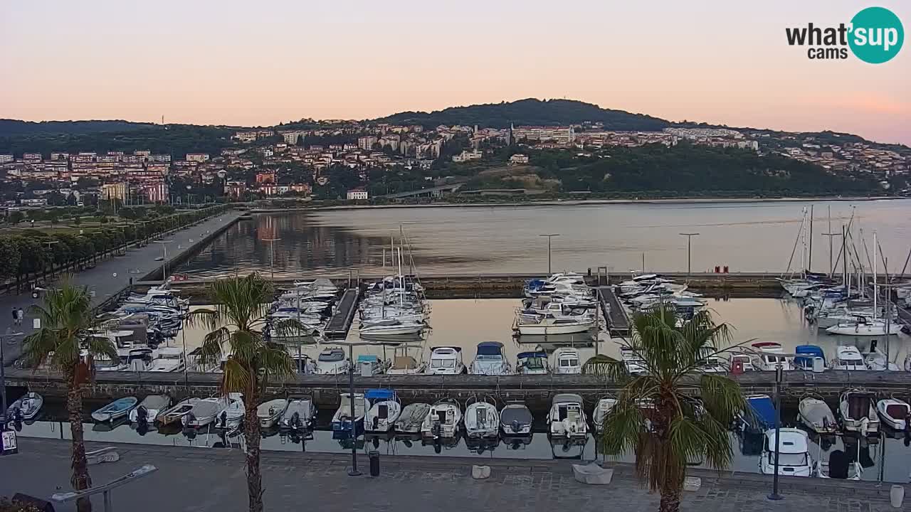 Webcam Capodistria – marina e lungo mare dall’Hotel Grand Koper