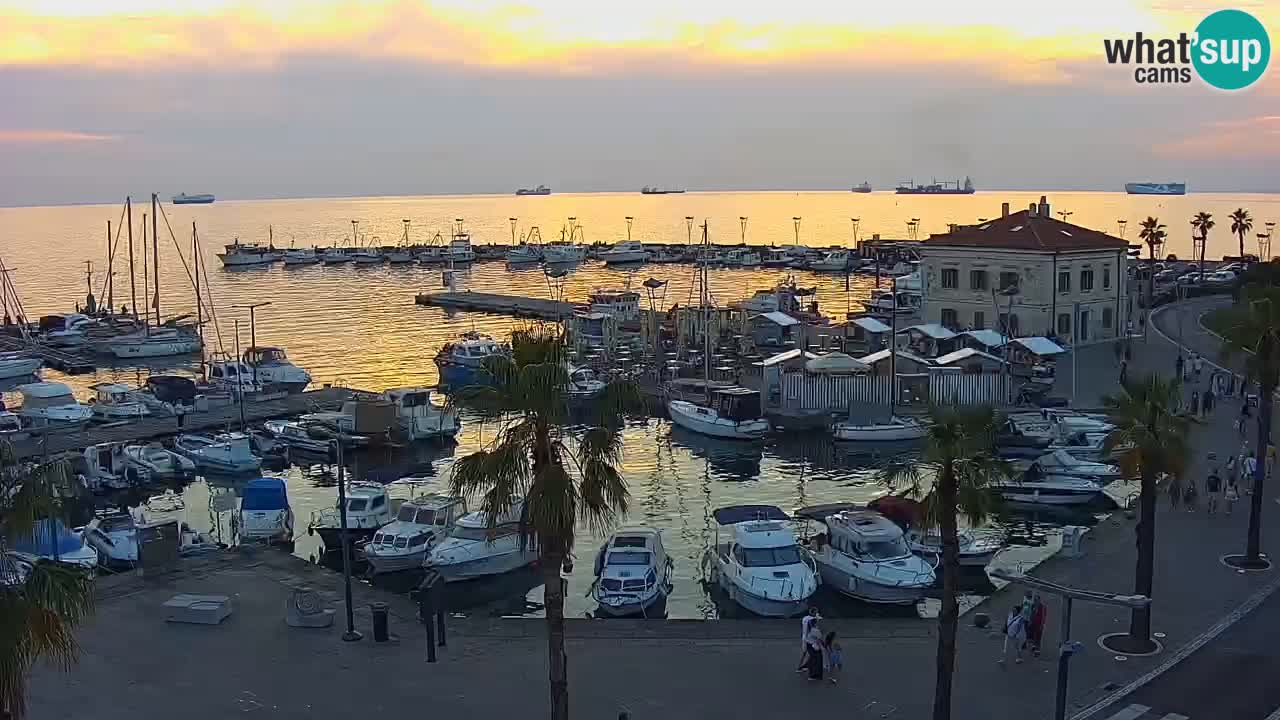 Web kamera Koper – marina i promenada – hotel Grand Koper